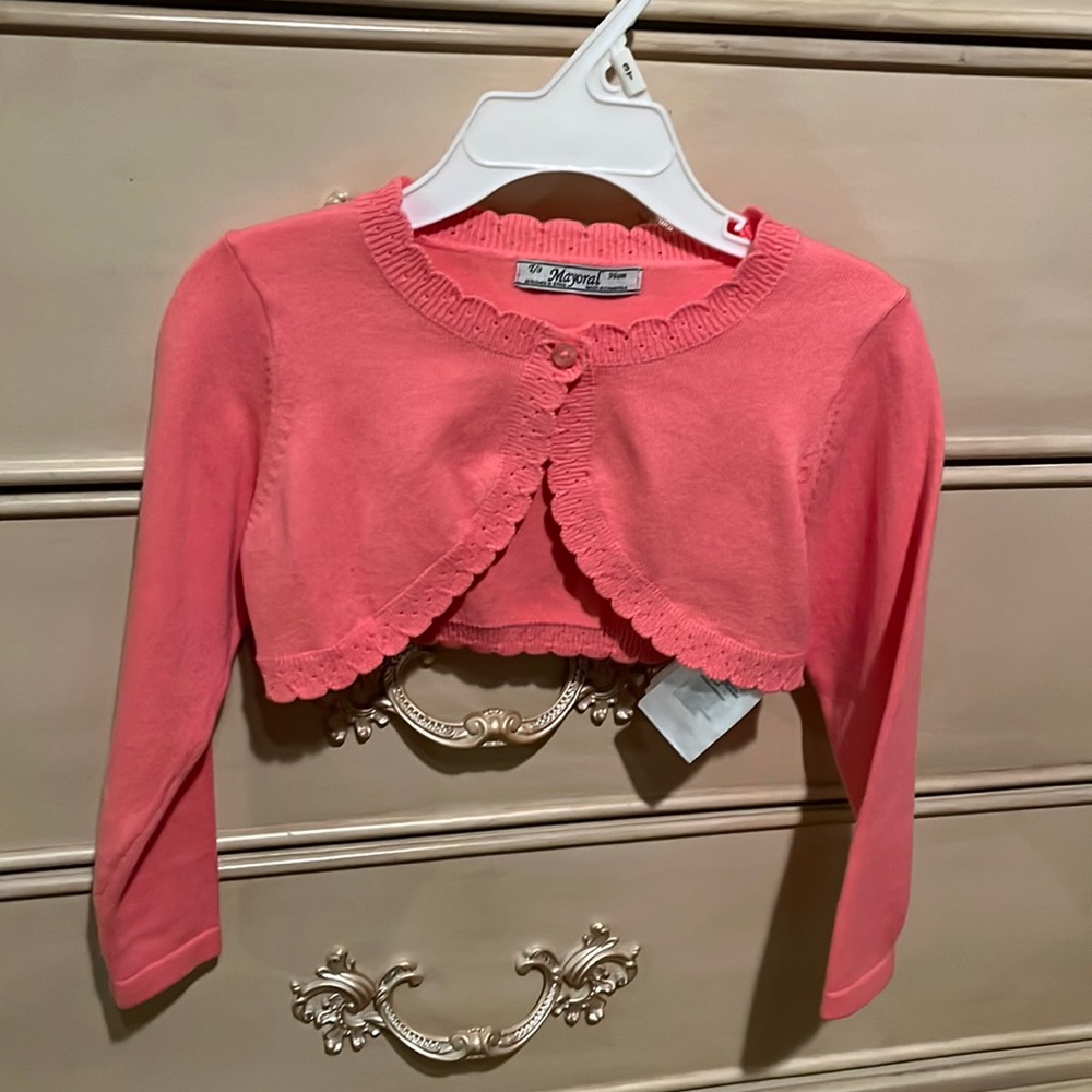 Mayoral cropped girls cardigan